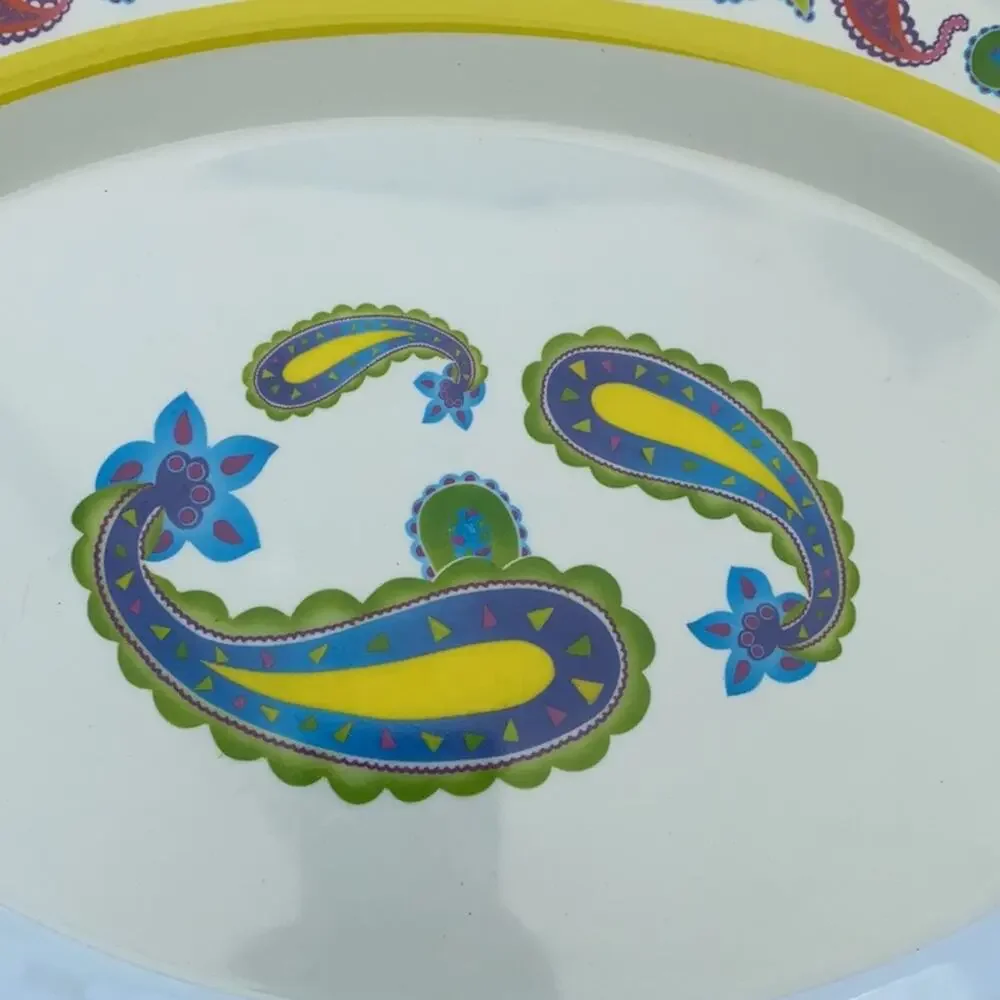 Paisley Oval Melamine Serving‎ Platter